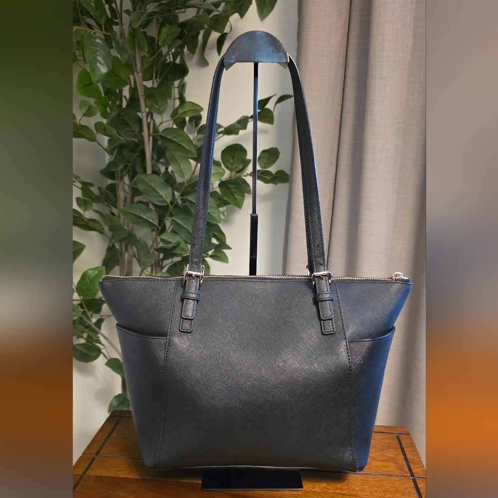 Michael Kors Black Saffiano Leather Tote - Picture 2 of 5